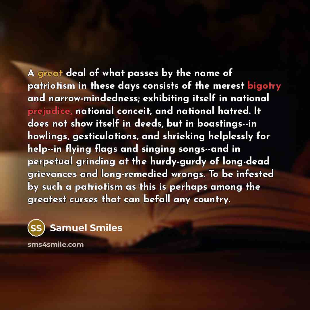 “A great deal of what passes by the name of…” quote by Samuel Smiles