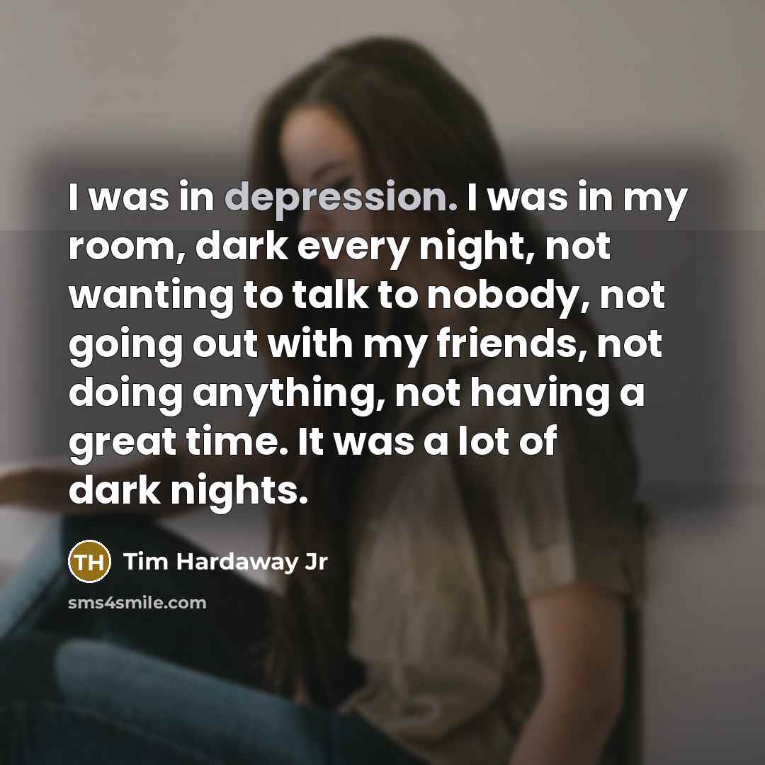 “I was in depression. I was in my room, dark…” quote by Tim Hardaway Jr