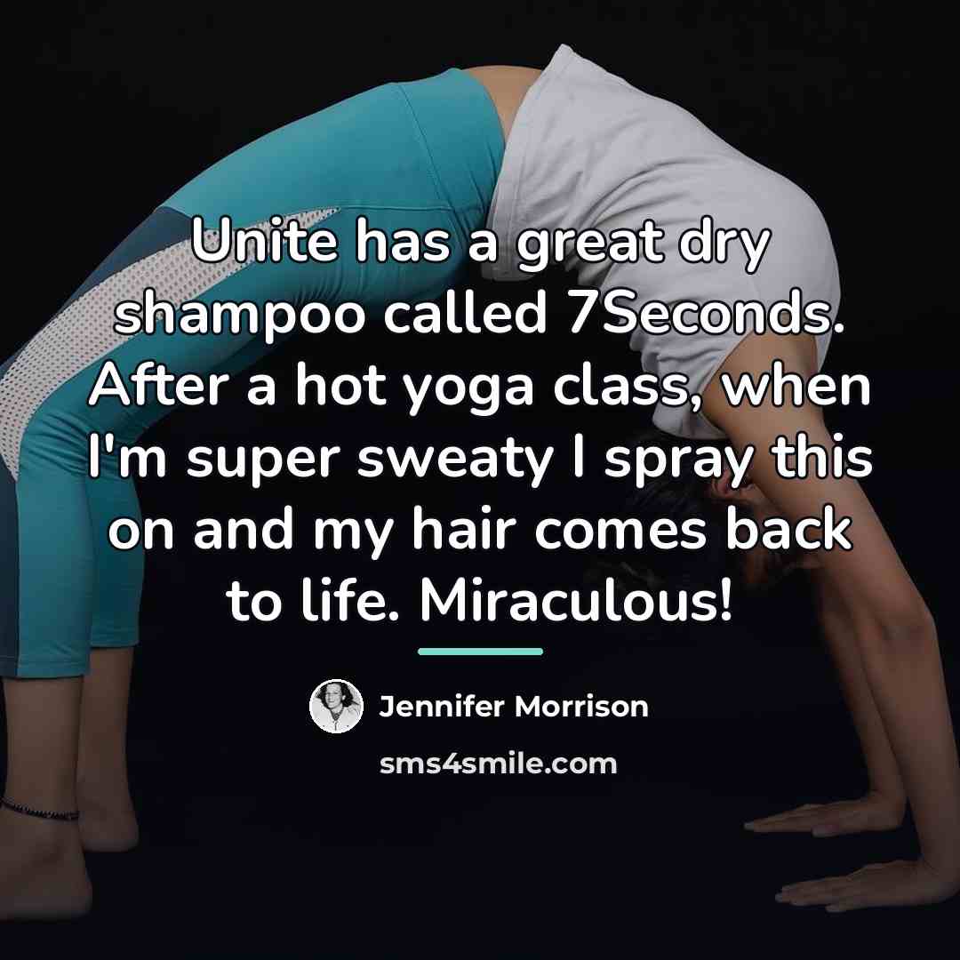 “Unite has a great dry shampoo called 7Seconds. After a…” quote by Jennifer Morrison
