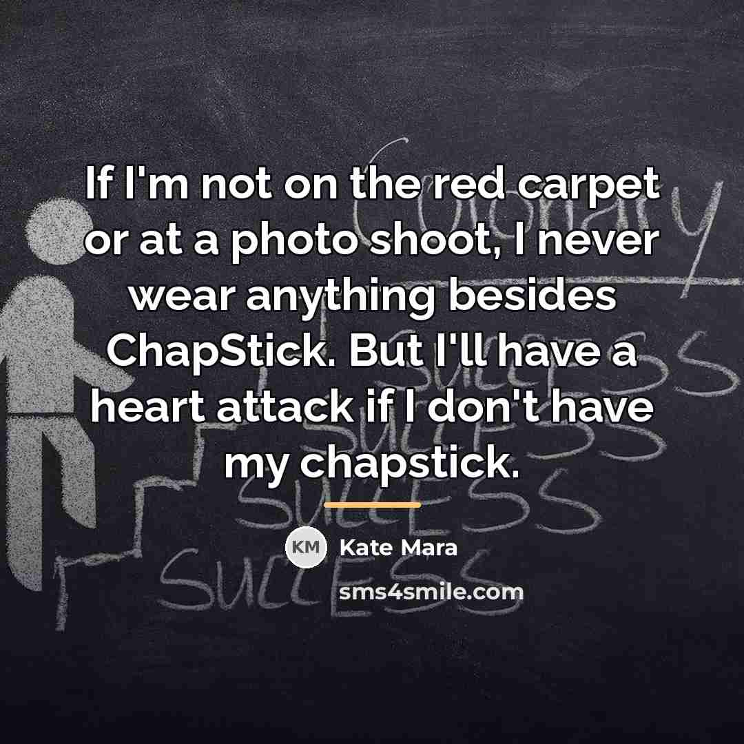 “If I'm not on the red carpet or at a…” quote by Kate Mara
