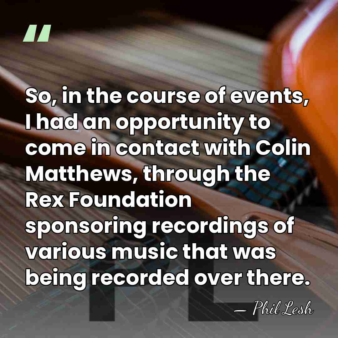 So, in the course of events, I had an opportunity to come&hellip; - Phil Lesh