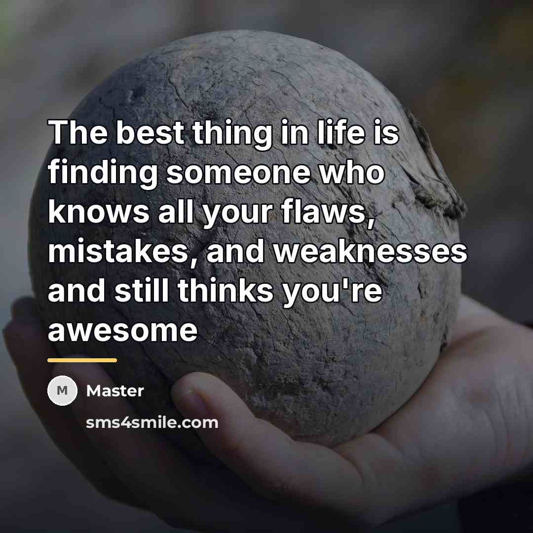 “The best thing in life is finding someone who knows…” quote by Master