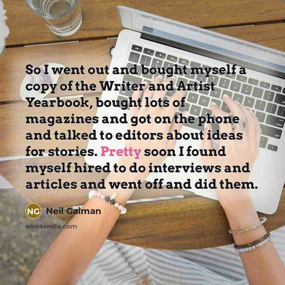 “So I went out and bought myself a copy of…” quote by Neil Gaiman