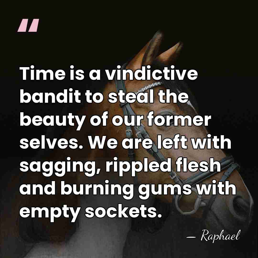 Time is a vindictive bandit to steal the beauty of our former&hellip; - Raphael