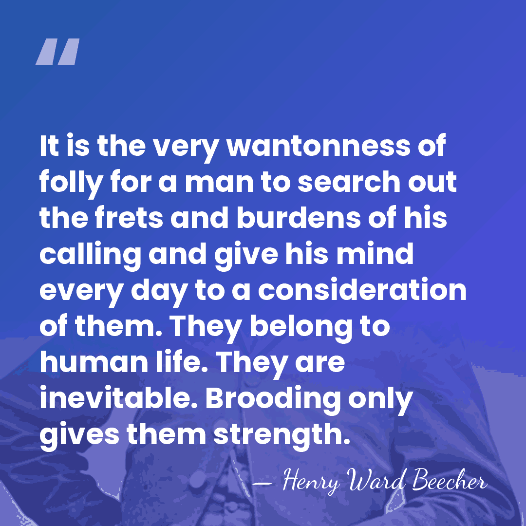 It is the very wantonness of folly for a man to search&hellip; - Henry Ward Beecher