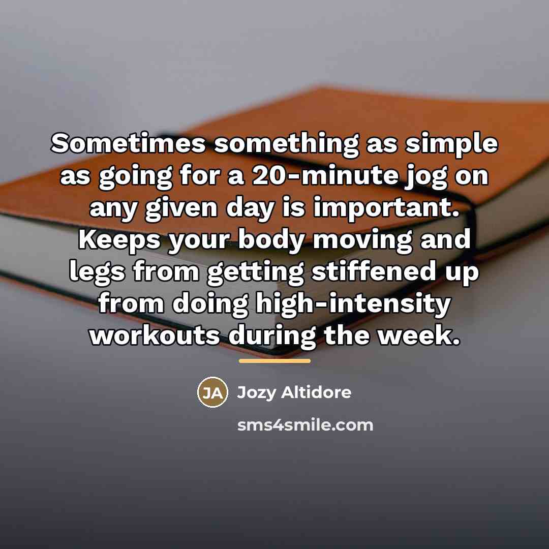 “Sometimes something as simple as going for a 20-minute jog…” quote by Jozy Altidore