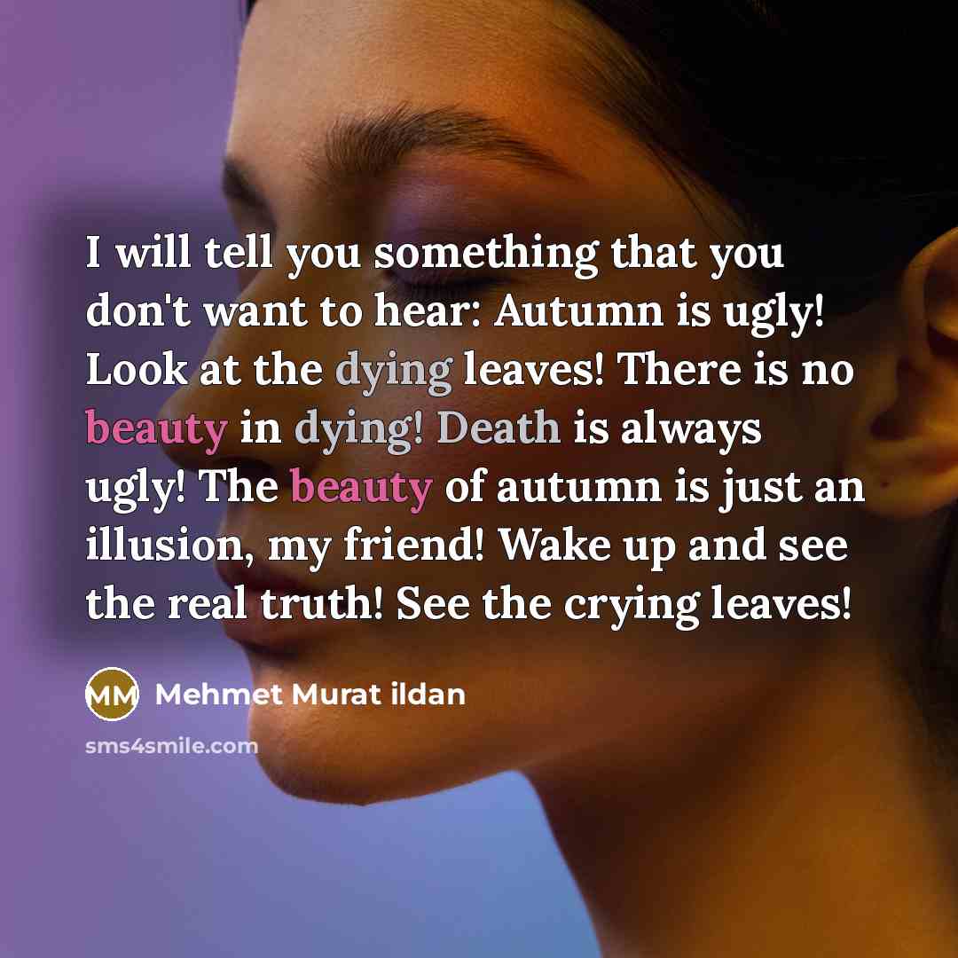 “I will tell you something that you don't want to…” quote by Mehmet Murat Ildan