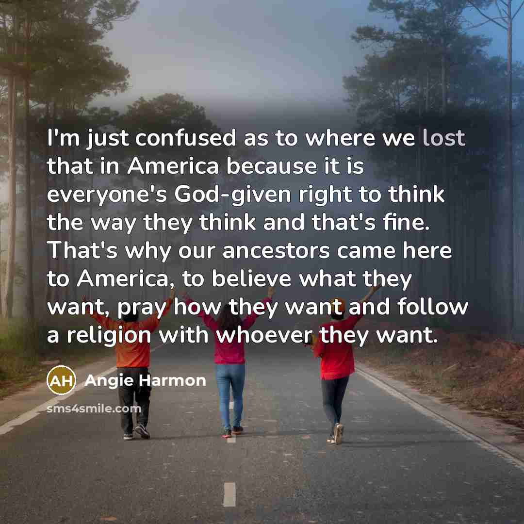 “I'm just confused as to where we lost that in…” quote by Angie Harmon
