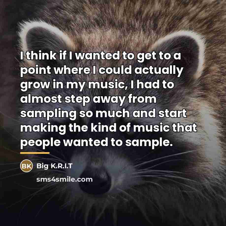 “I think if I wanted to get to a point…” quote by Big K.R.I.T