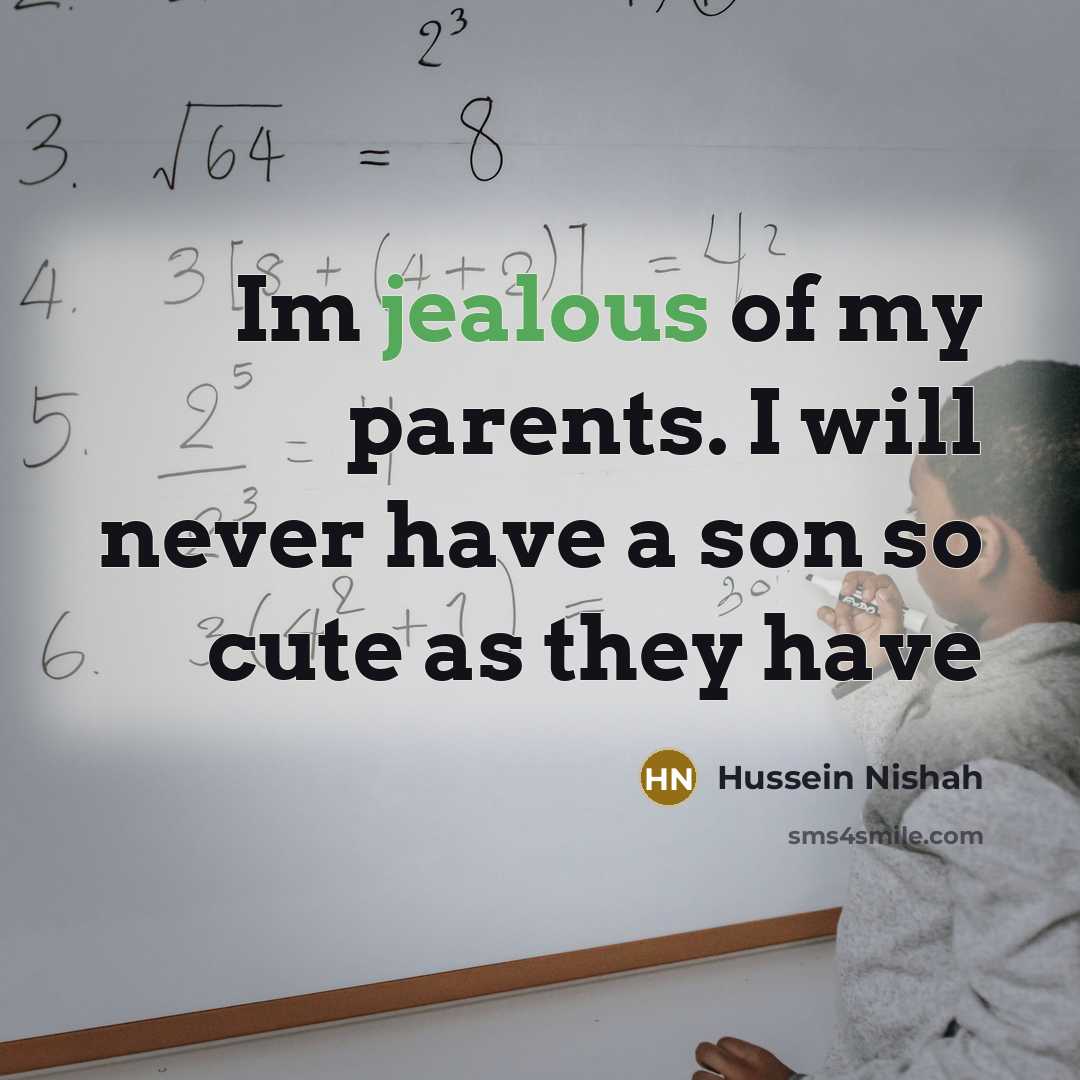 “Im jealous of my parents. I will never have a…” quote by Hussein Nishah