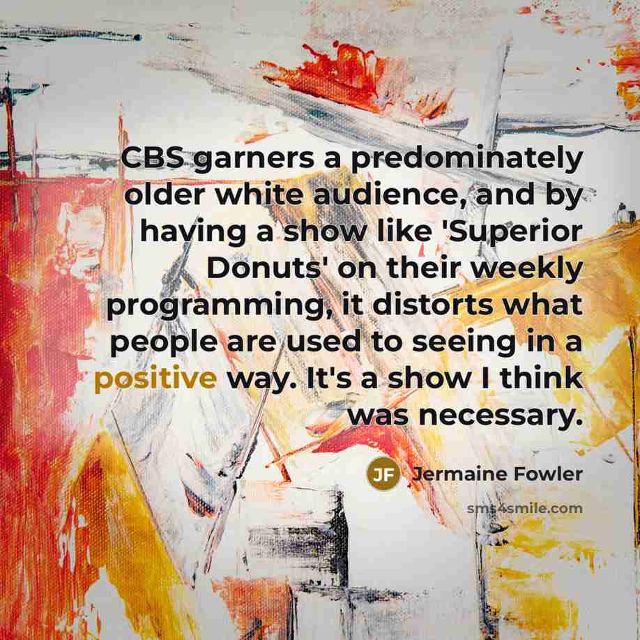 “CBS garners a predominately older white audience, and by having…” quote by Jermaine Fowler