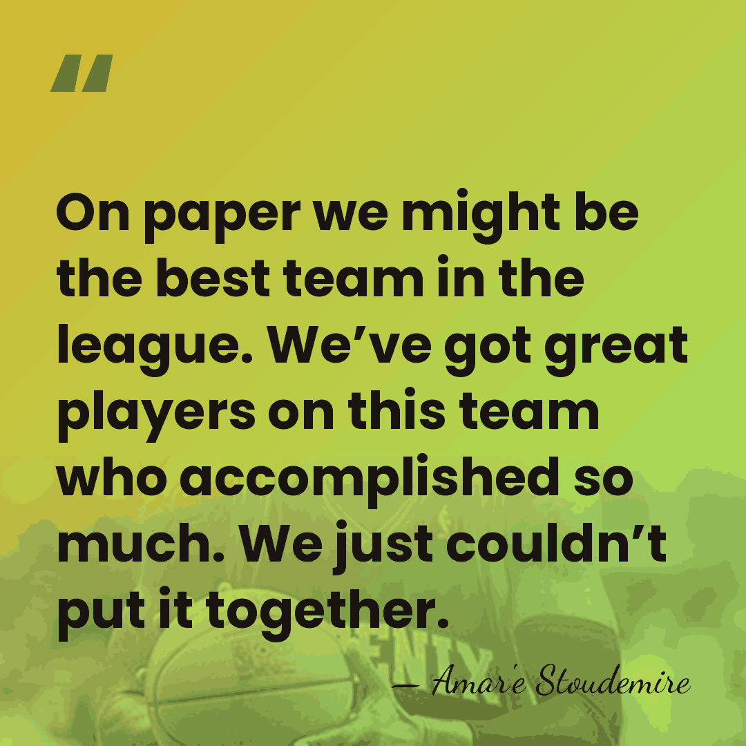 On paper we might be the best team in the league. We’ve&hellip; - Amar'e Stoudemire