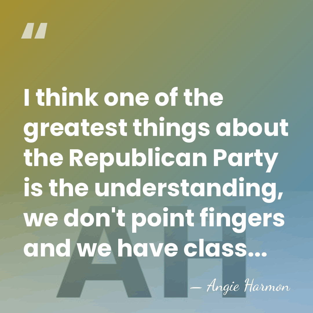 I think one of the greatest things about the Republican Party is&hellip; - Angie Harmon