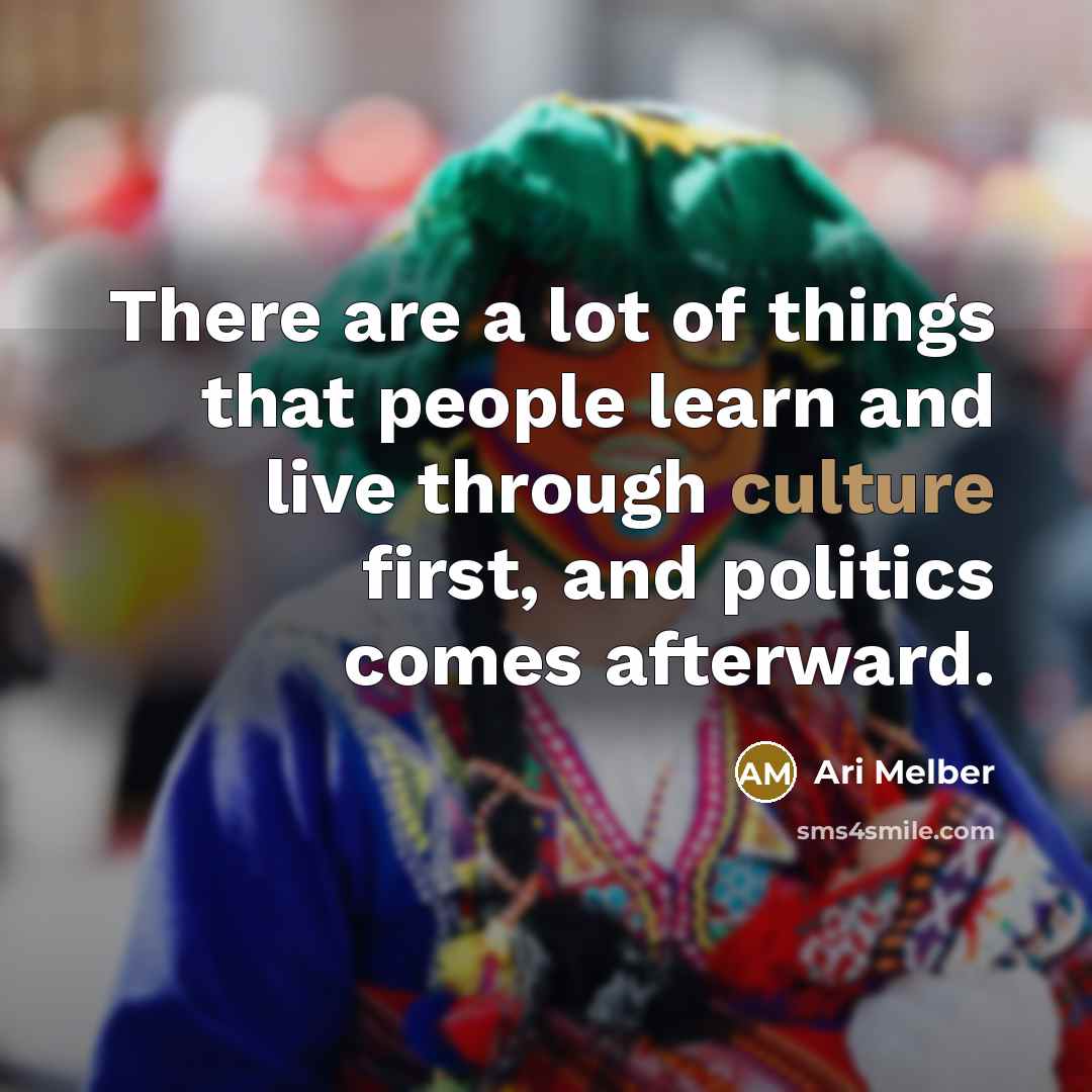 “There are a lot of things that people learn and…” quote by Ari Melber