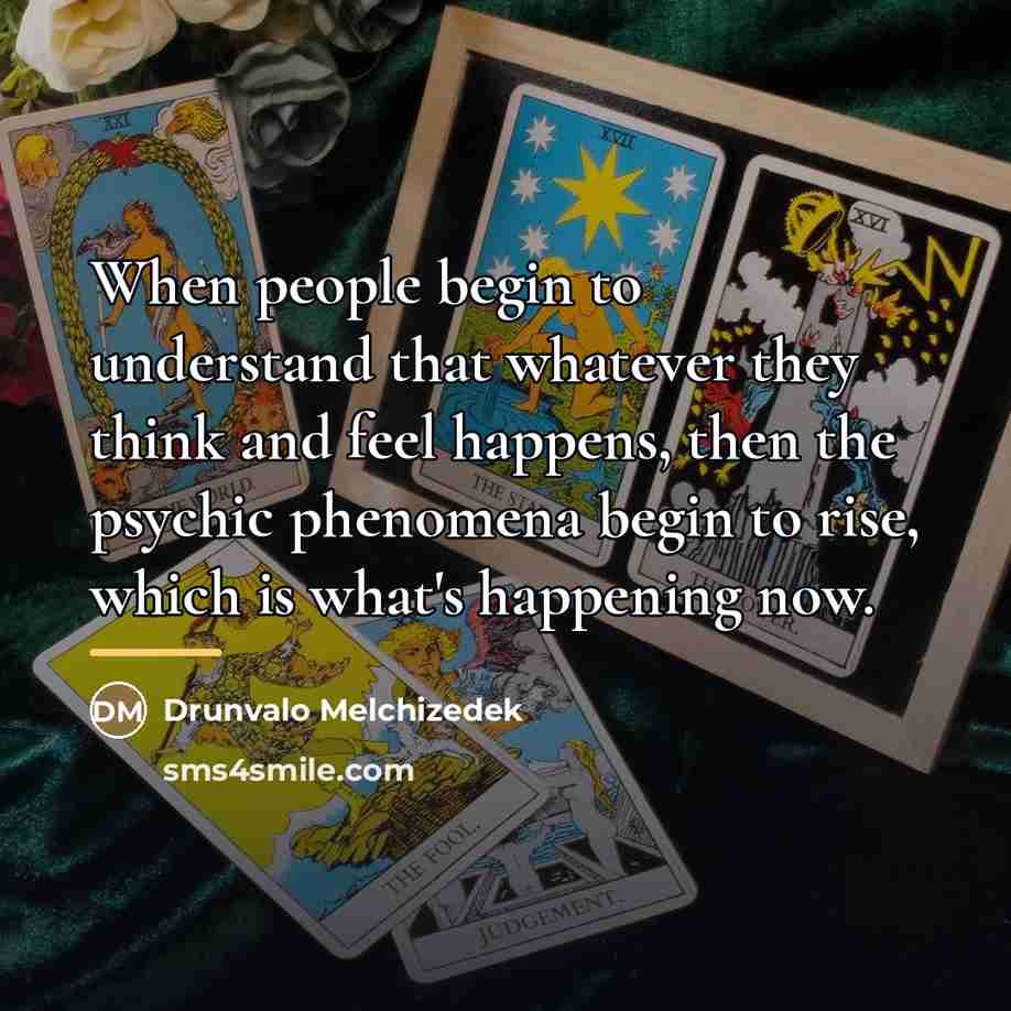 “When people begin to understand that whatever they think and…” quote by Drunvalo Melchizedek