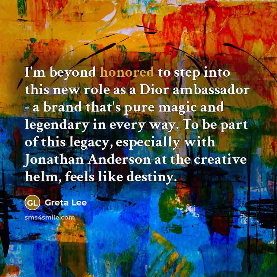 “I'm beyond honored to step into this new role as…” quote by Greta Lee