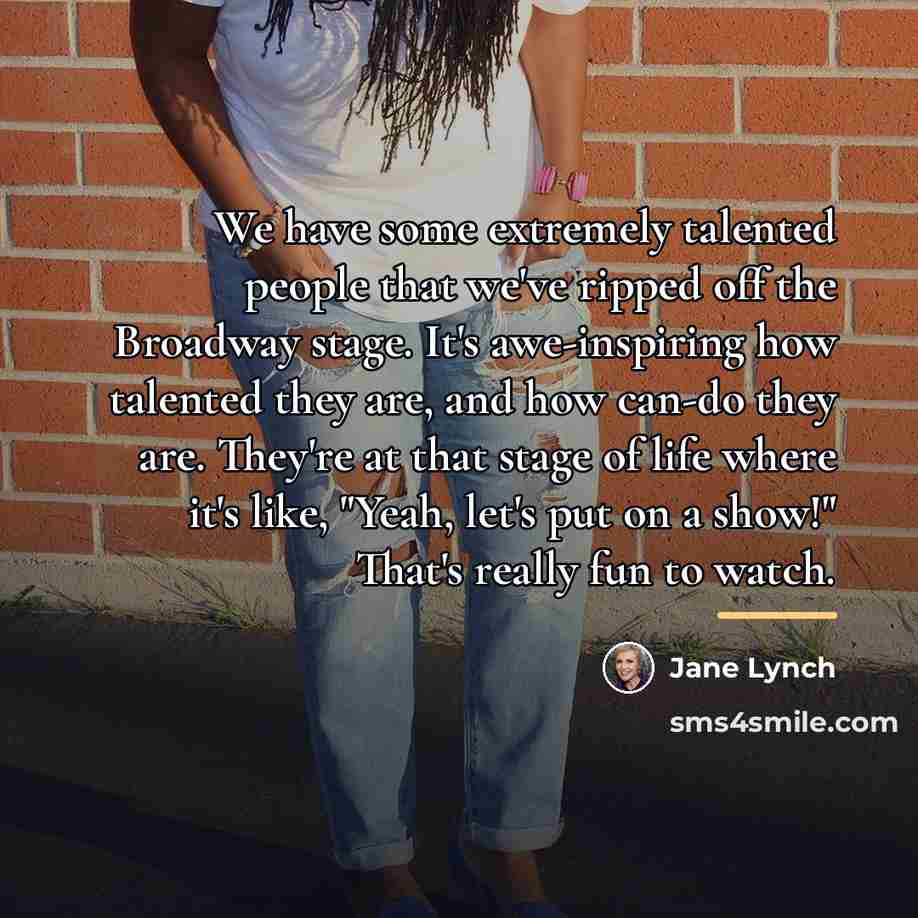 “We have some extremely talented people that we've ripped off…” quote by Jane Lynch