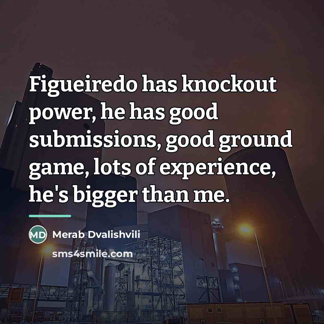 “Figueiredo has knockout power, he has good submissions, good ground…” quote by Merab Dvalishvili