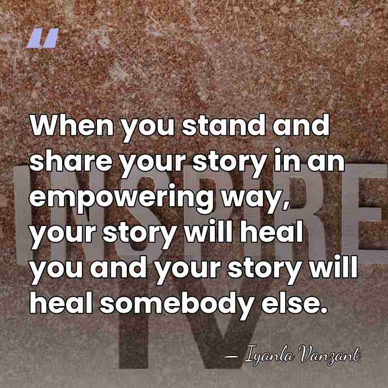 When you stand and share your story in an empowering way, your&hellip; - Iyanla Vanzant