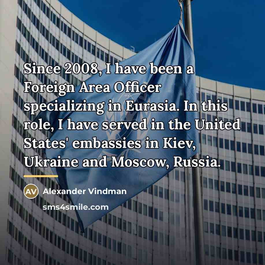 “Since 2008, I have been a Foreign Area Officer specializing…” quote by Alexander Vindman
