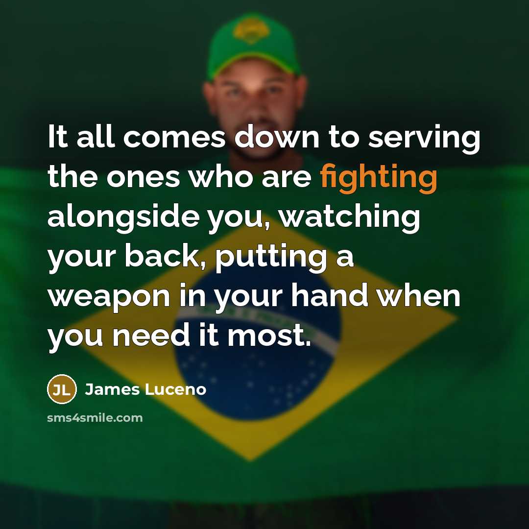 “It all comes down to serving the ones who are…” quote by James Luceno