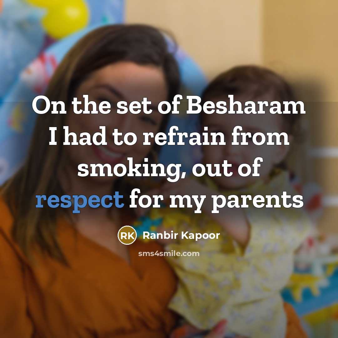 “On the set of Besharam I had to refrain from…” quote by Ranbir Kapoor