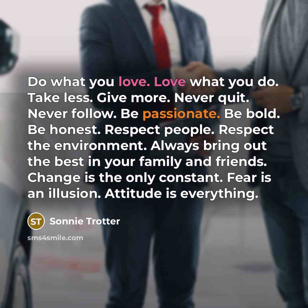 “Do what you love. Love what you do. Take less.…” quote by Sonnie Trotter