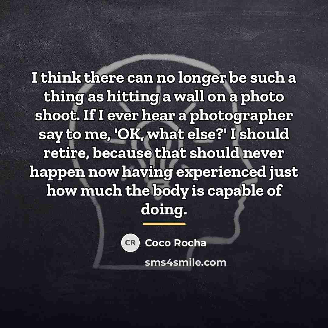 “I think there can no longer be such a thing…” quote by Coco Rocha