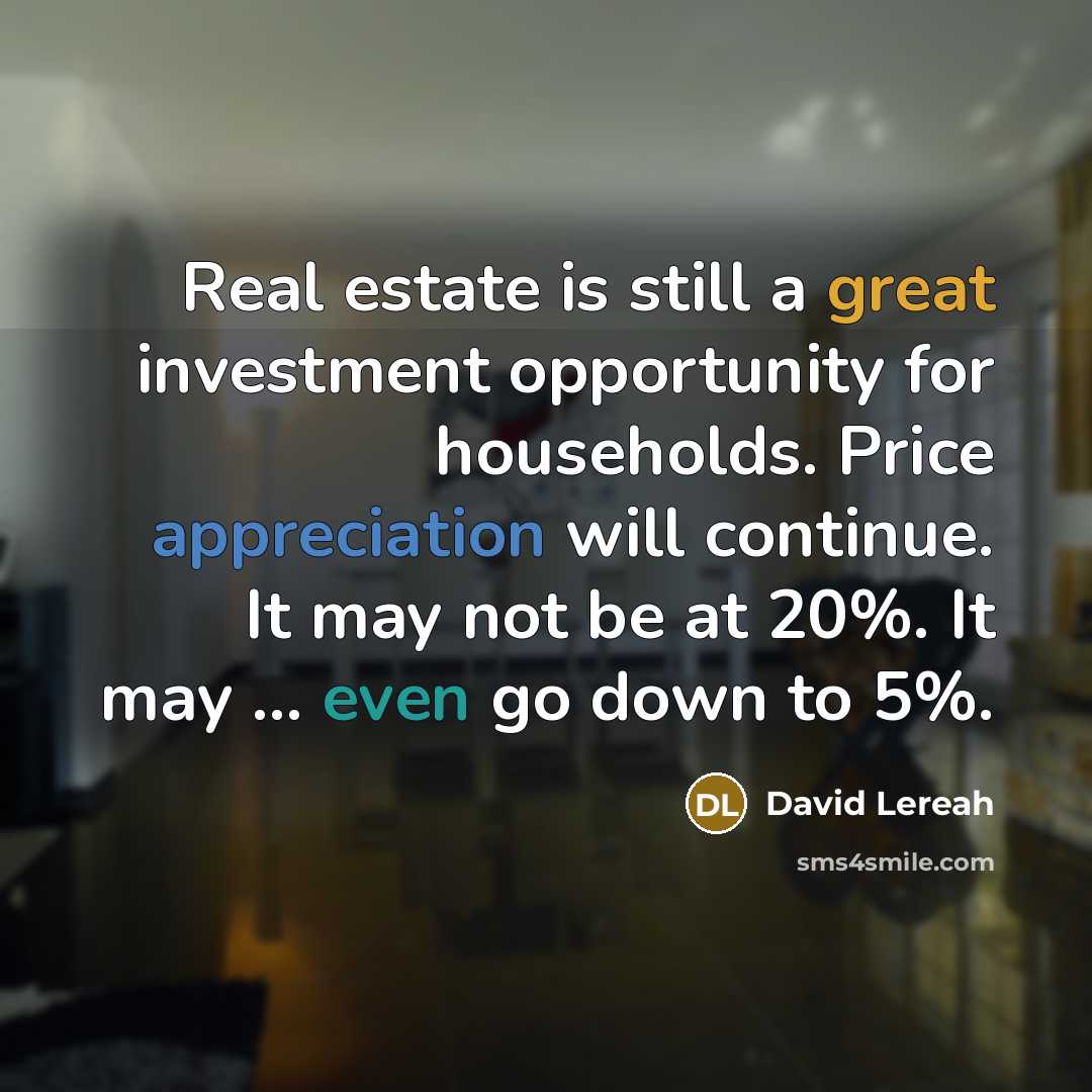 “Real estate is still a great investment opportunity for households.…” quote by David Lereah