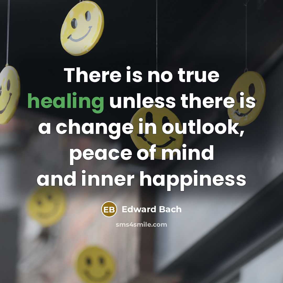 “There is no true healing unless there is a change…” quote by Edward Bach