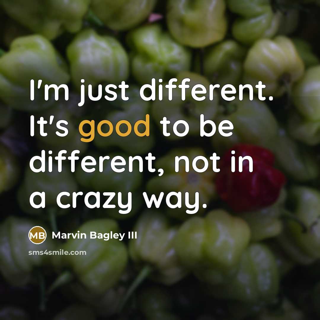“I'm just different. It's good to be different, not in…” quote by Marvin Bagley III