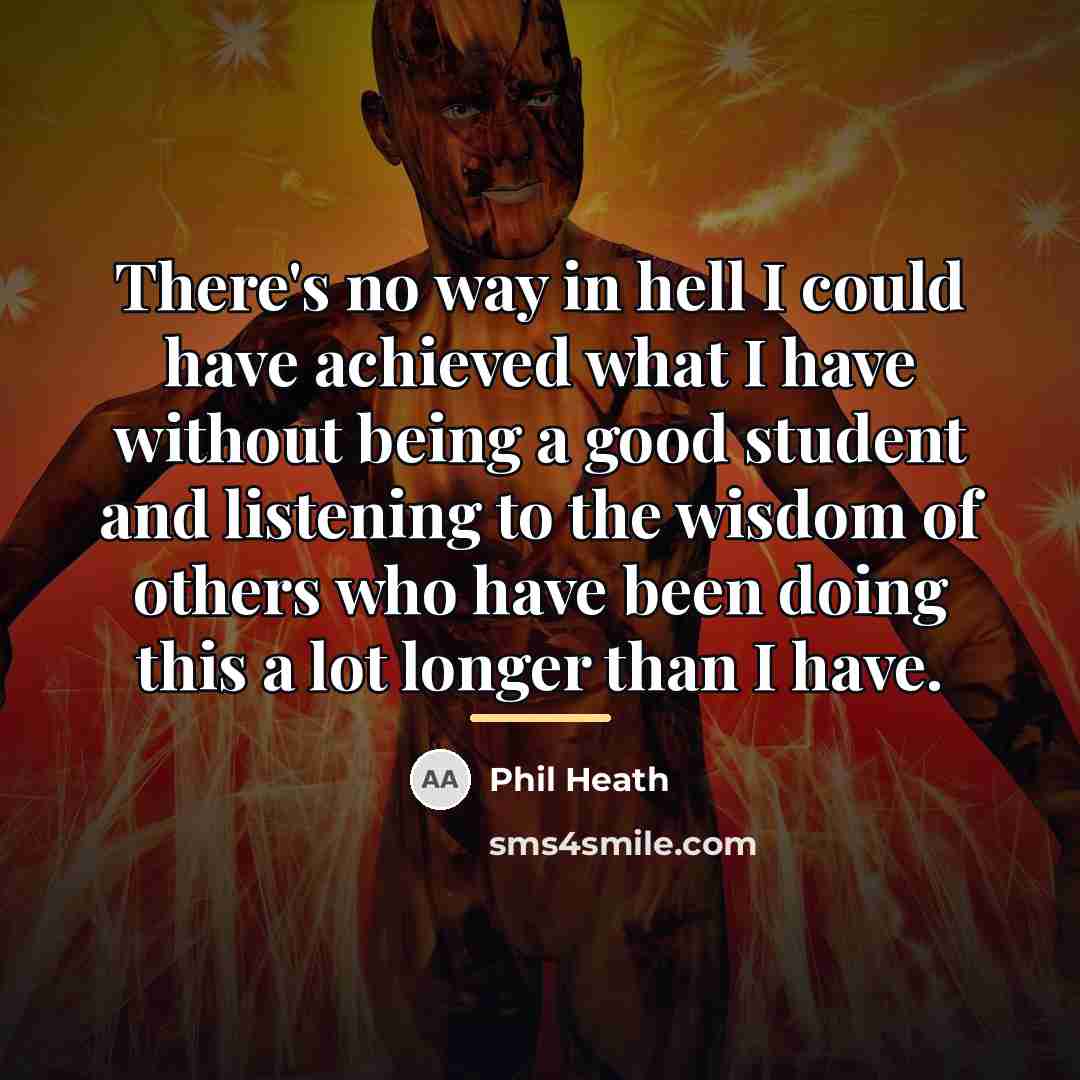 “There's no way in hell I could have achieved what…” quote by Phil Heath