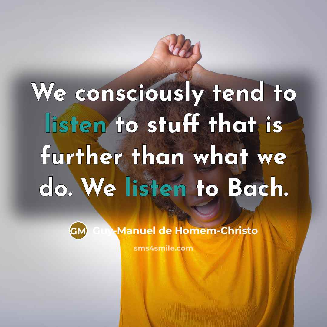 “We consciously tend to listen to stuff that is further…” quote by Guy-Manuel de Homem-Christo