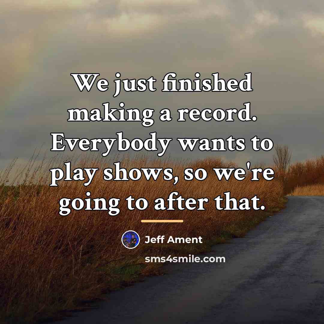 “We just finished making a record. Everybody wants to play…” quote by Jeff Ament