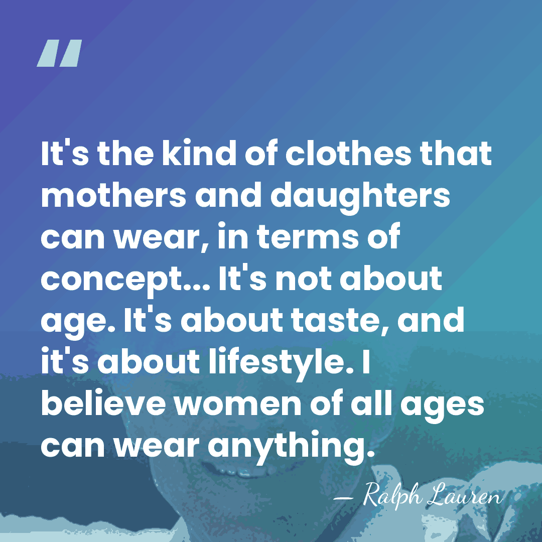 It's the kind of clothes that mothers and daughters can wear, in&hellip; - Ralph Lauren