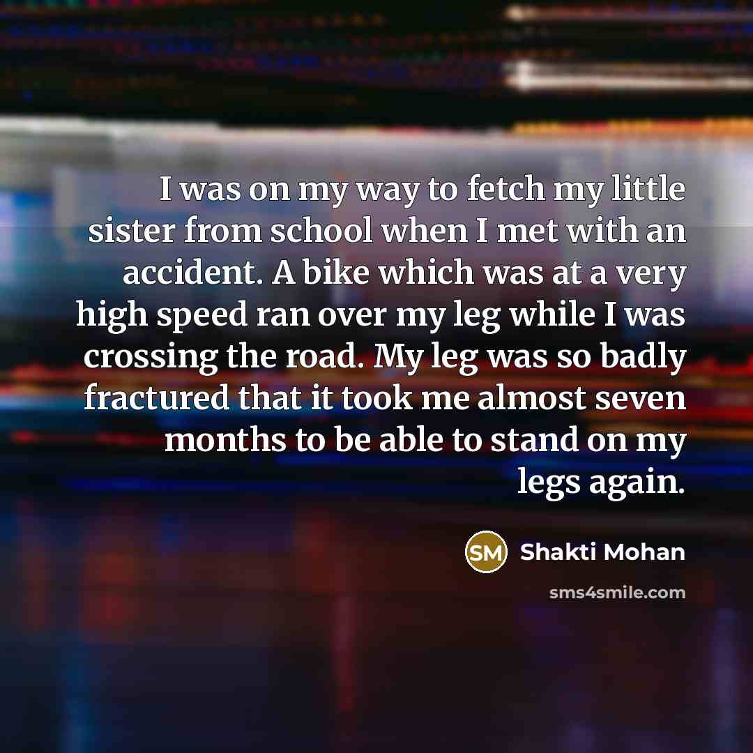 “I was on my way to fetch my little sister…” quote by Shakti Mohan
