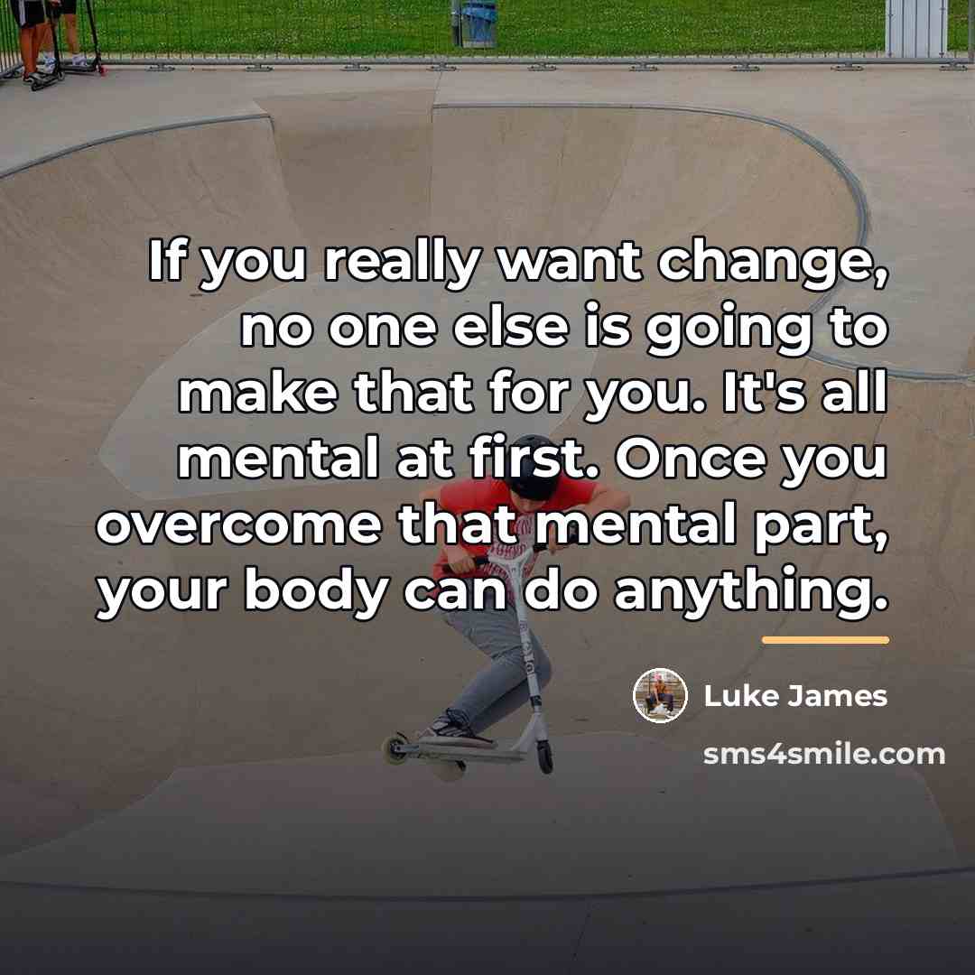 “If you really want change, no one else is going…” quote by Luke James