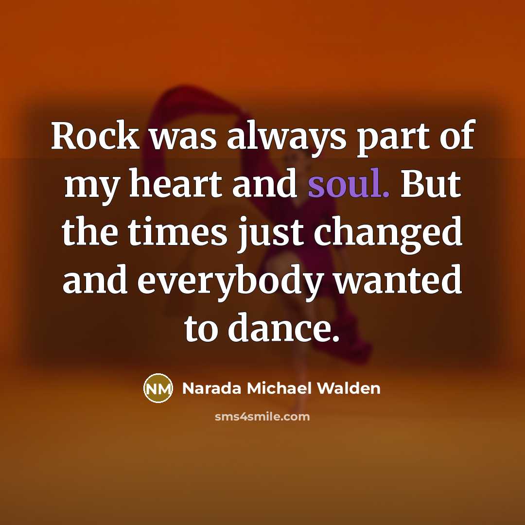 “Rock was always part of my heart and soul. But…” quote by Narada Michael Walden