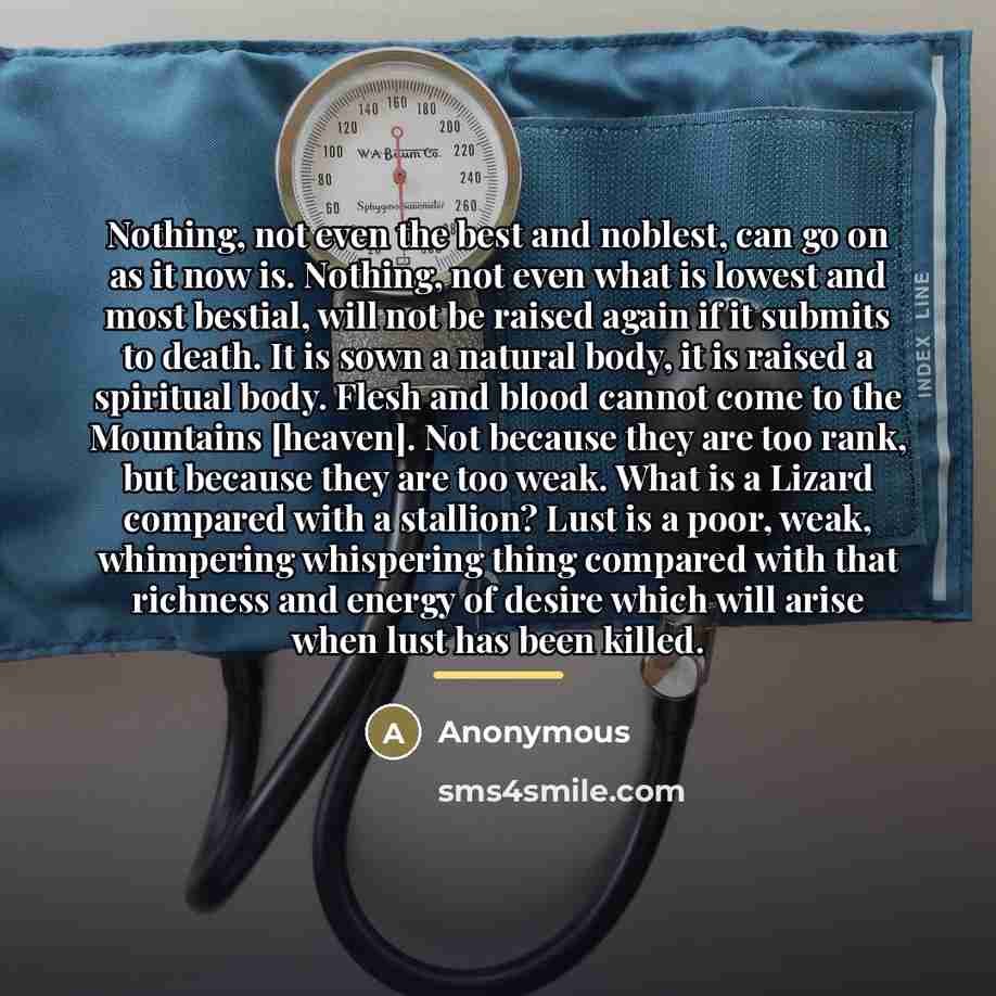 “Nothing, not even the best and noblest, can go on…” quote by Anonymous