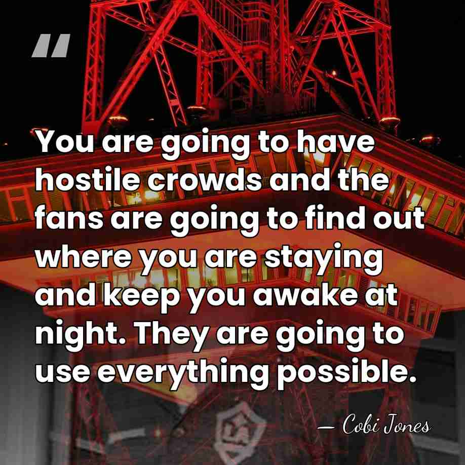 You are going to have hostile crowds and the fans are going&hellip; - Cobi Jones