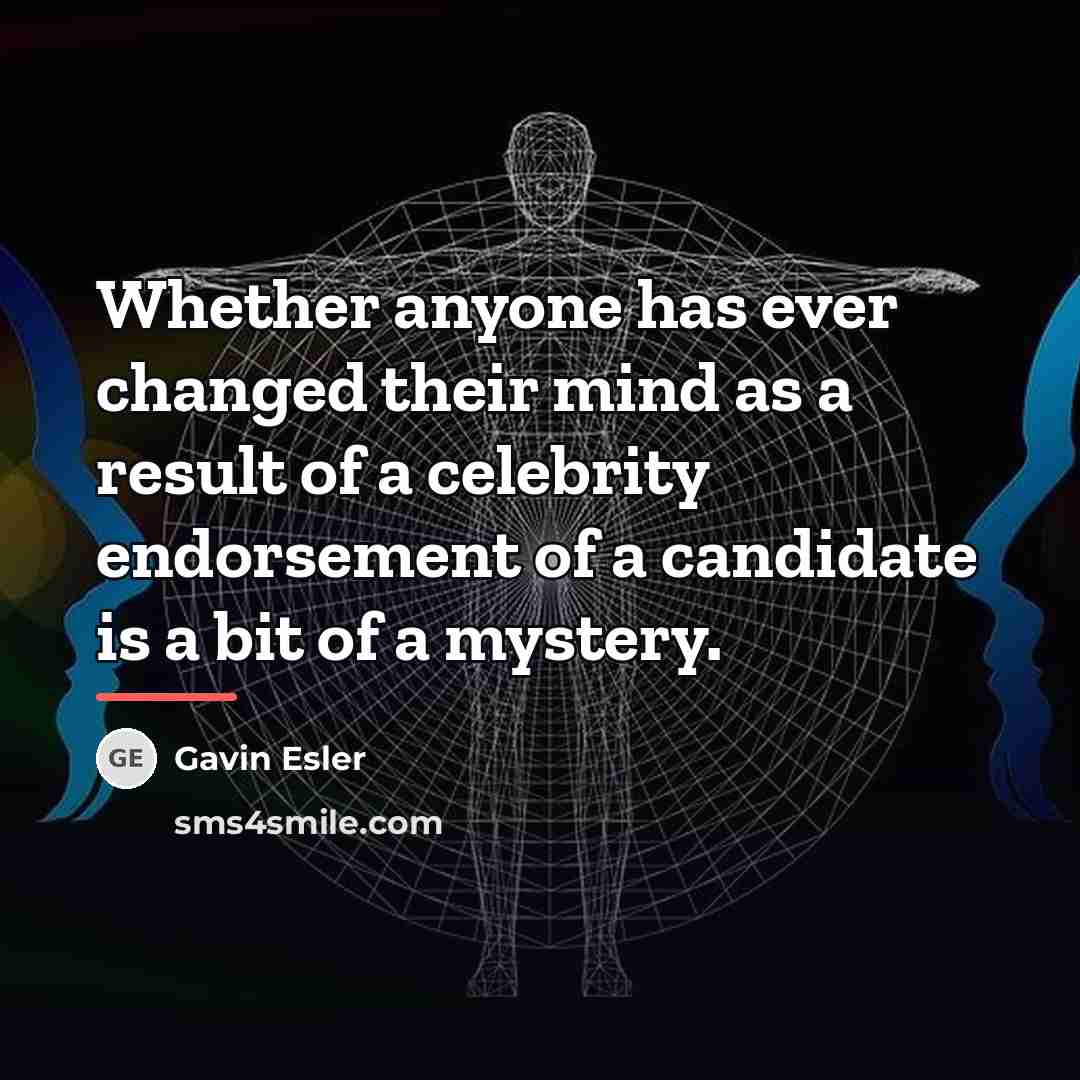 “Whether anyone has ever changed their mind as a result…” quote by Gavin Esler