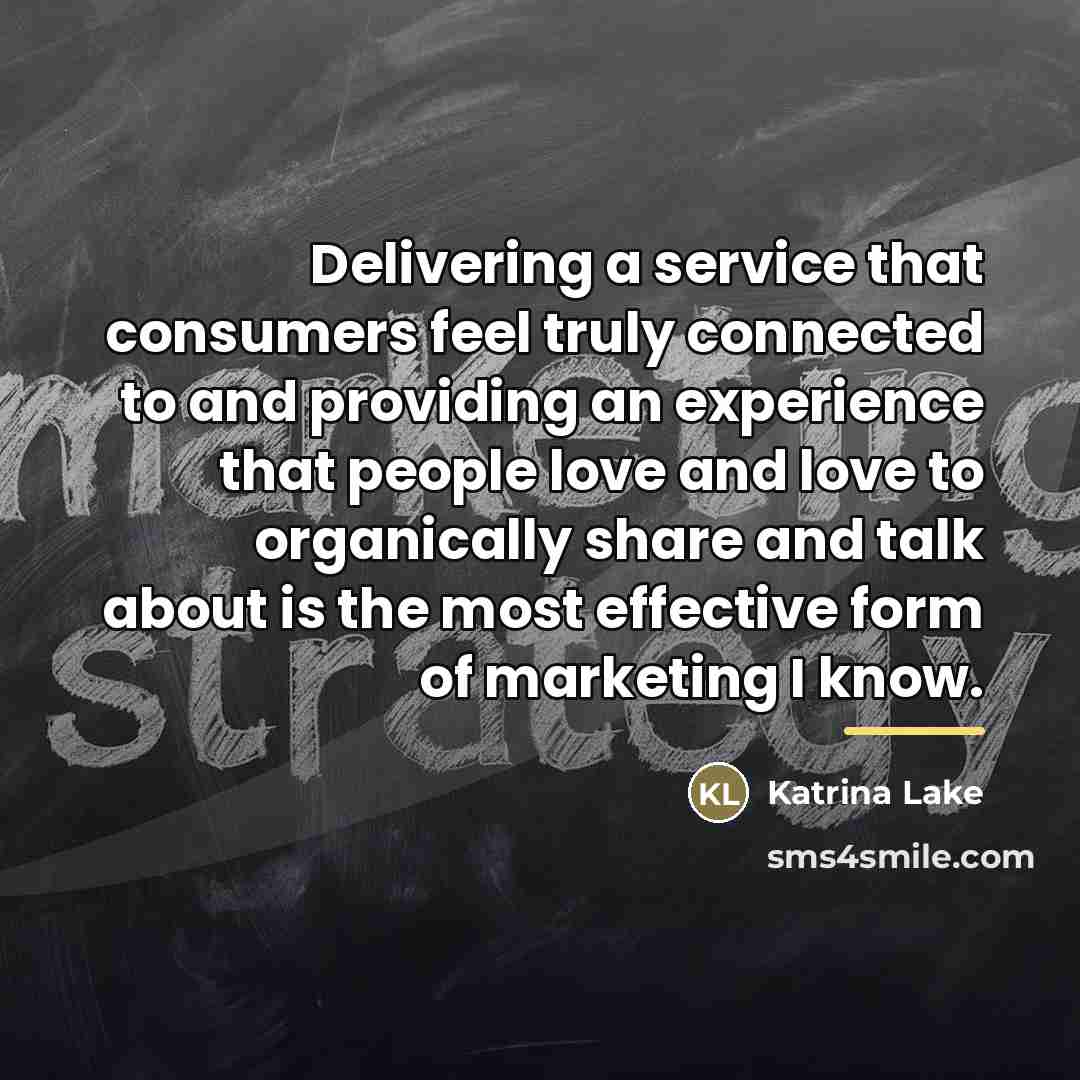 “Delivering a service that consumers feel truly connected to and…” quote by Katrina Lake