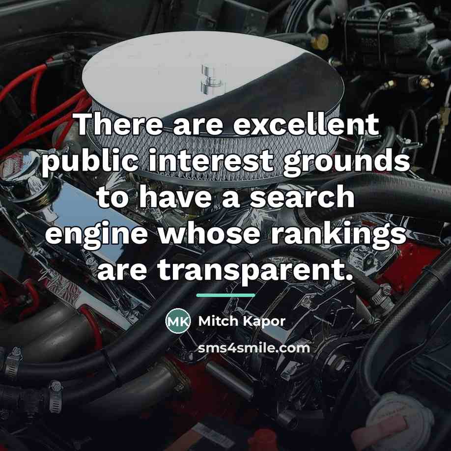 “There are excellent public interest grounds to have a search…” quote by Mitch Kapor