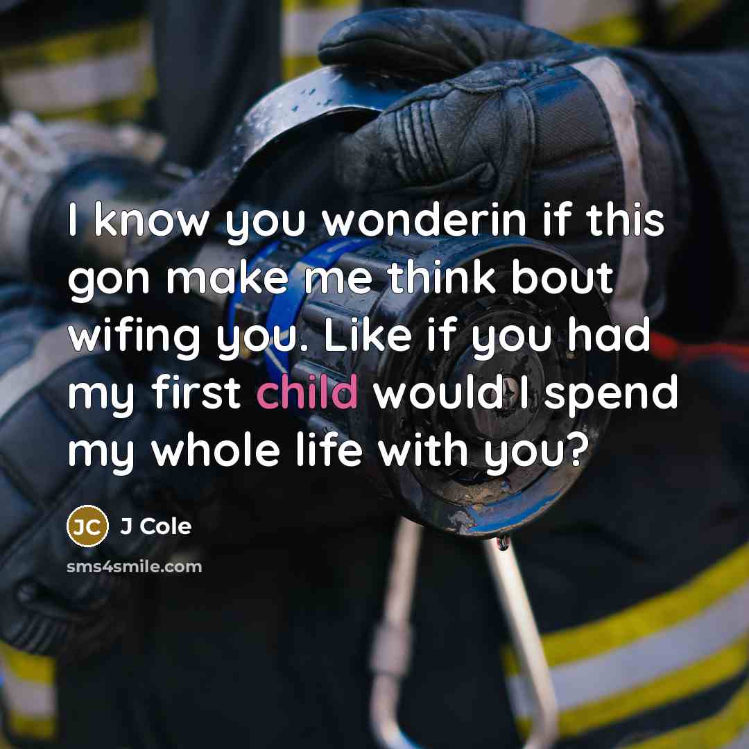“I know you wonderin if this gon make me think…” quote by J Cole