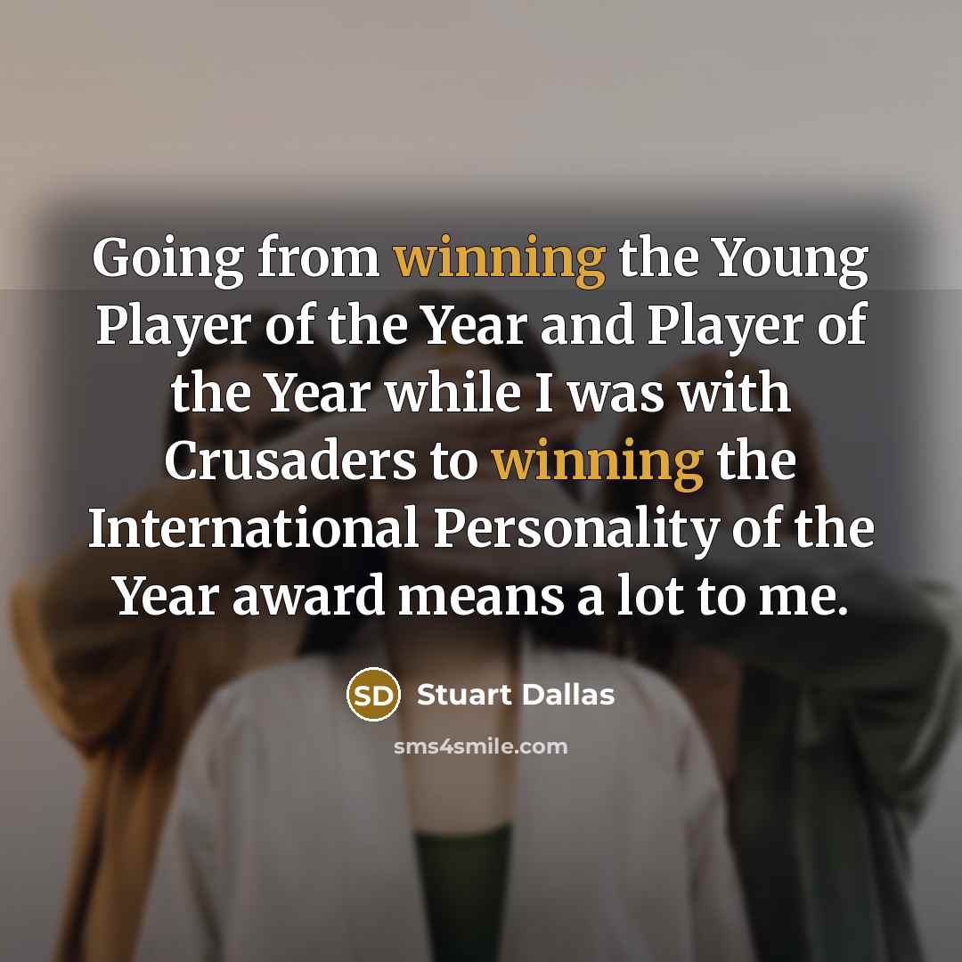 “Going from winning the Young Player of the Year and…” quote by Stuart Dallas
