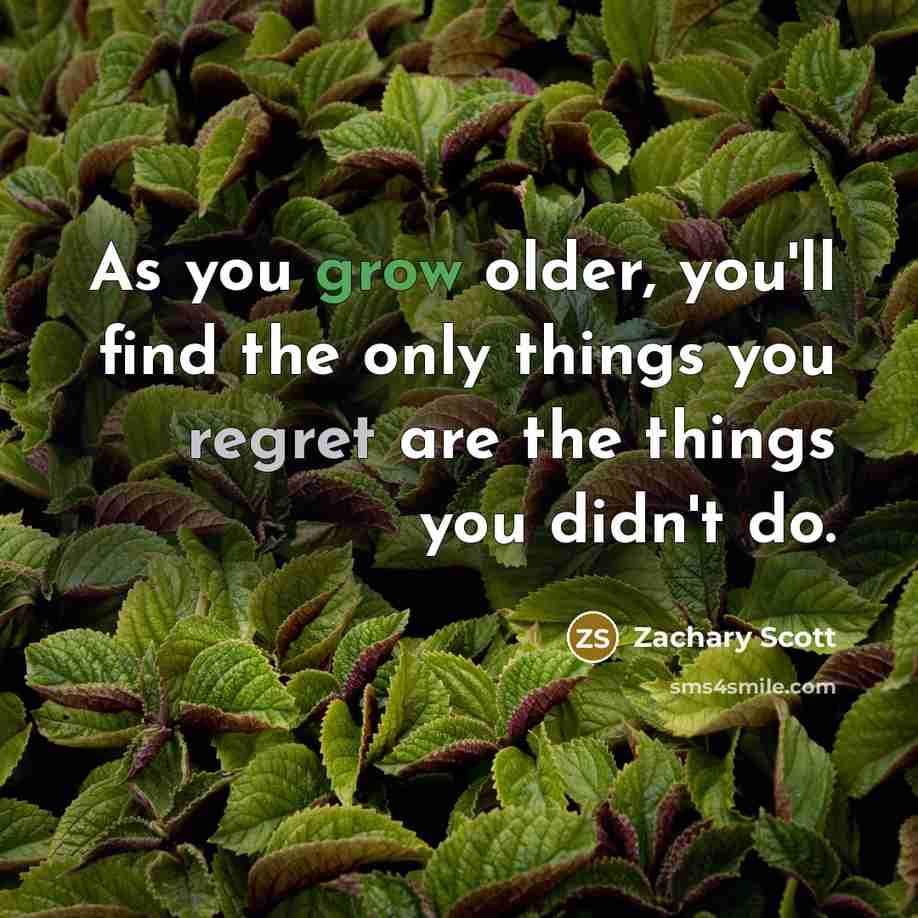 “As you grow older, you'll find the only things you…” quote by Zachary Scott
