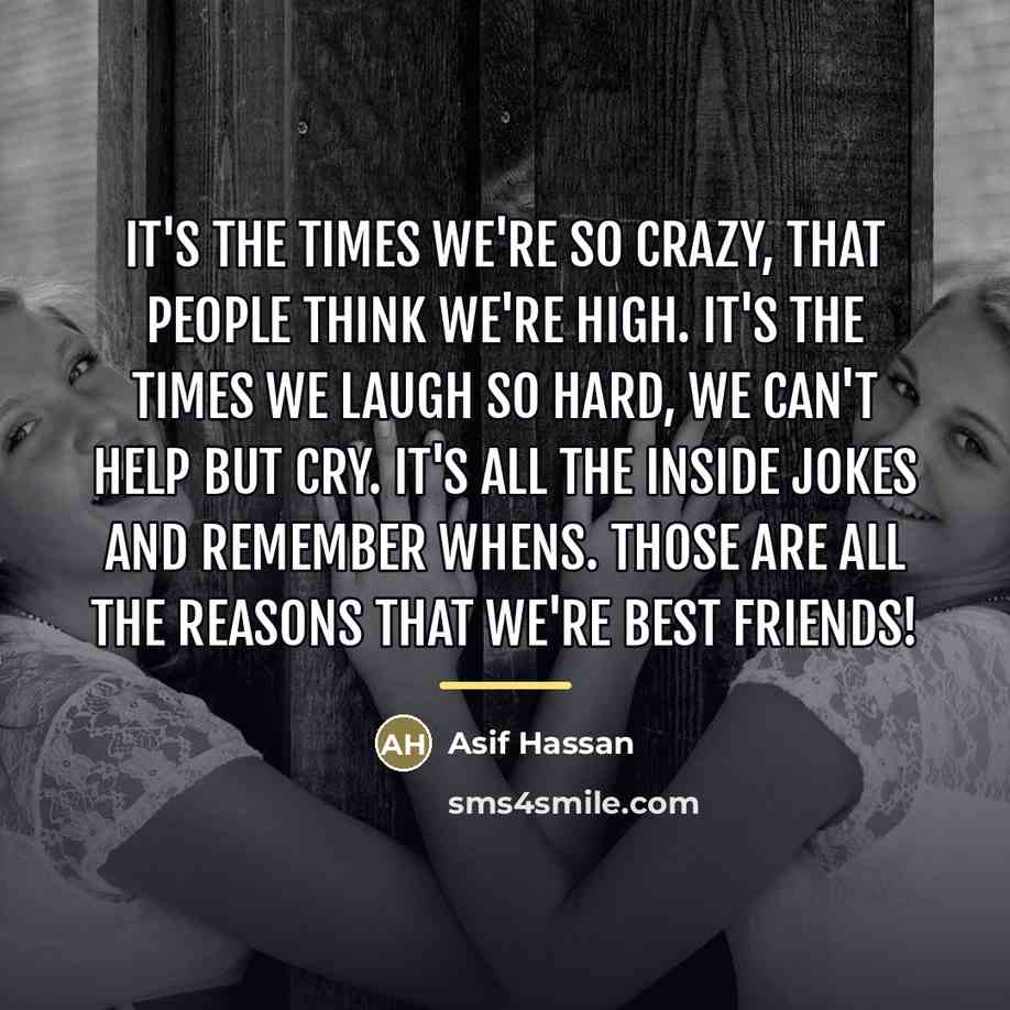 “It's the times we're so crazy, that people think we're…” quote by Anonymous