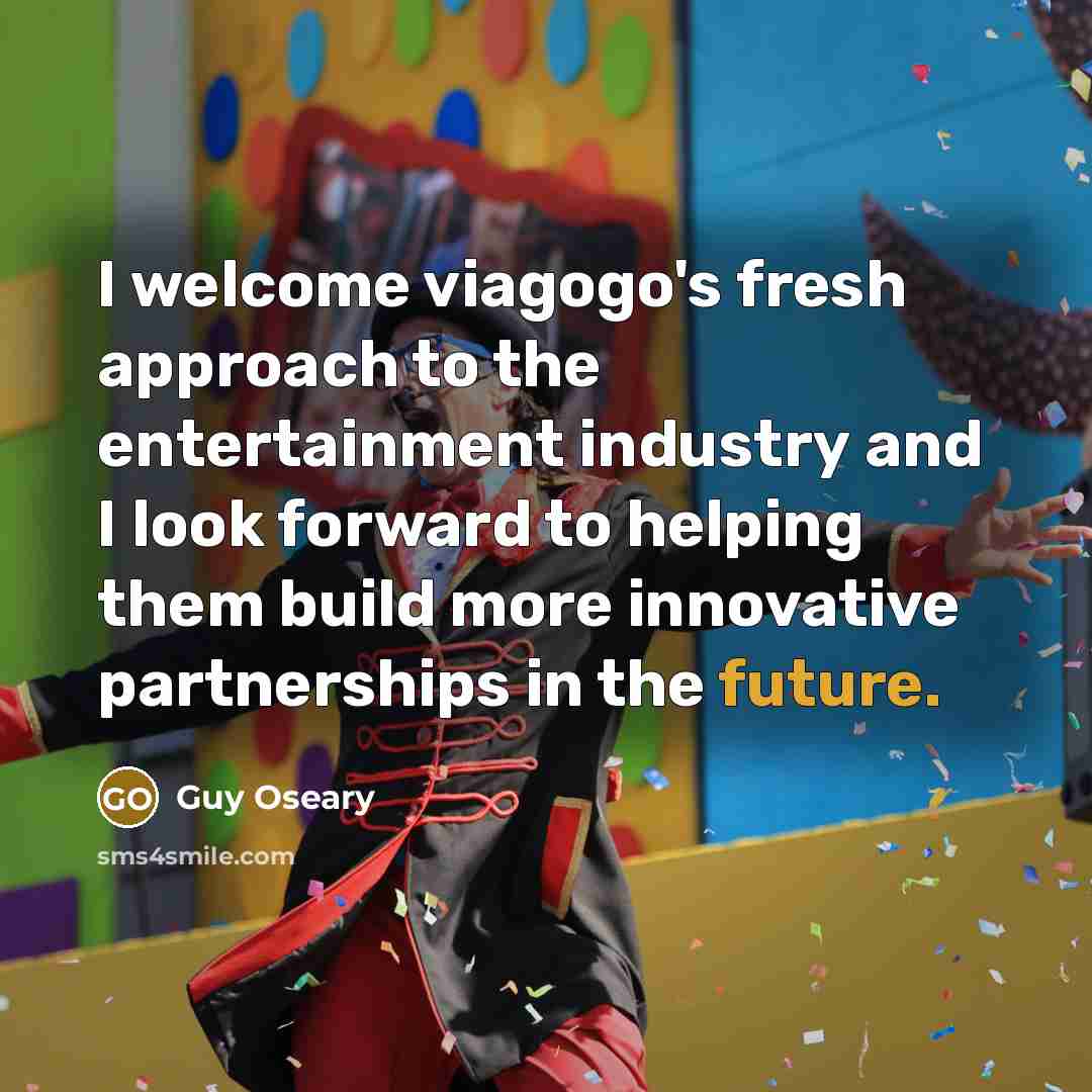 “I welcome viagogo's fresh approach to the entertainment industry and…” quote by Guy Oseary