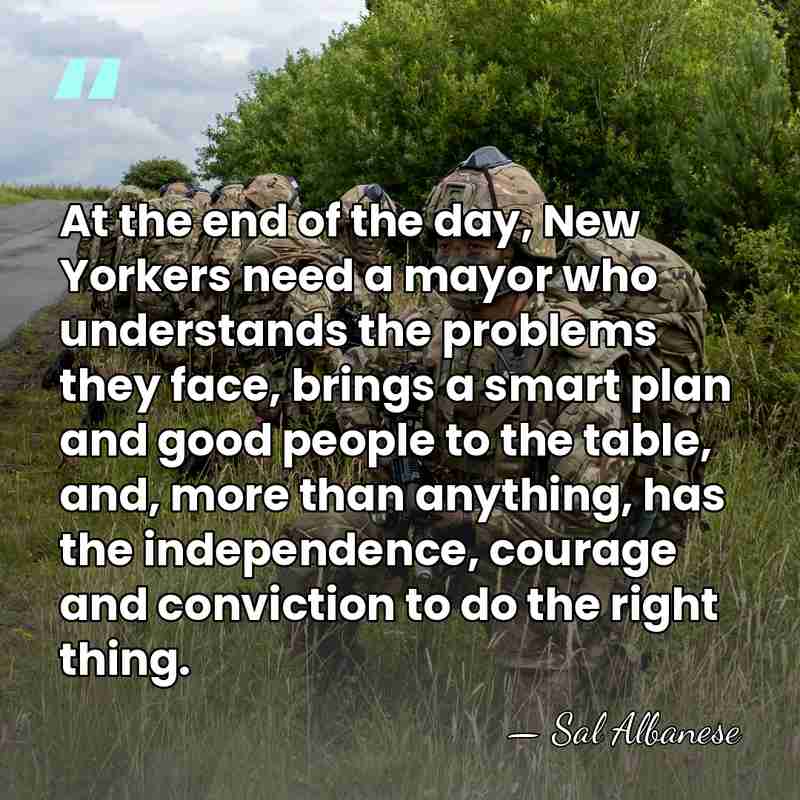 At the end of the day, New Yorkers need a mayor who&hellip; - Sal Albanese