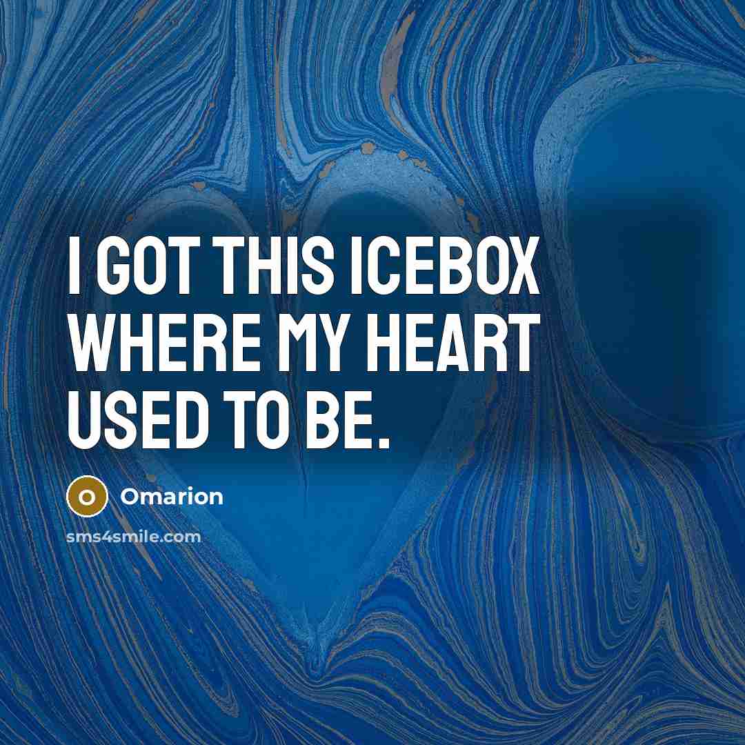 “I got this icebox where my heart used to be.…” quote by Omarion